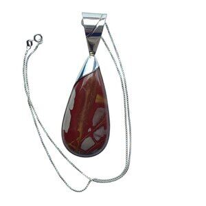 Jay King DTR Sterling Silver Noreena Jasper Pendant Necklace Statement Designer